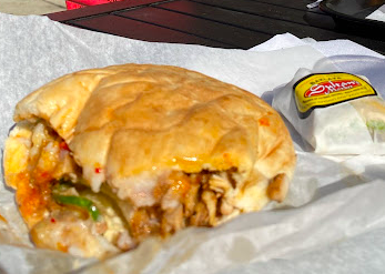 Sultan's Market signature dishes Chicken Shawarma Sandwich
Fire Roasted Lamb Shawarma
Meat Combo Dinner